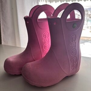kids Croc Rainboots size 11
